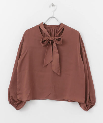 2WAY立領蝴蝶結襯衫