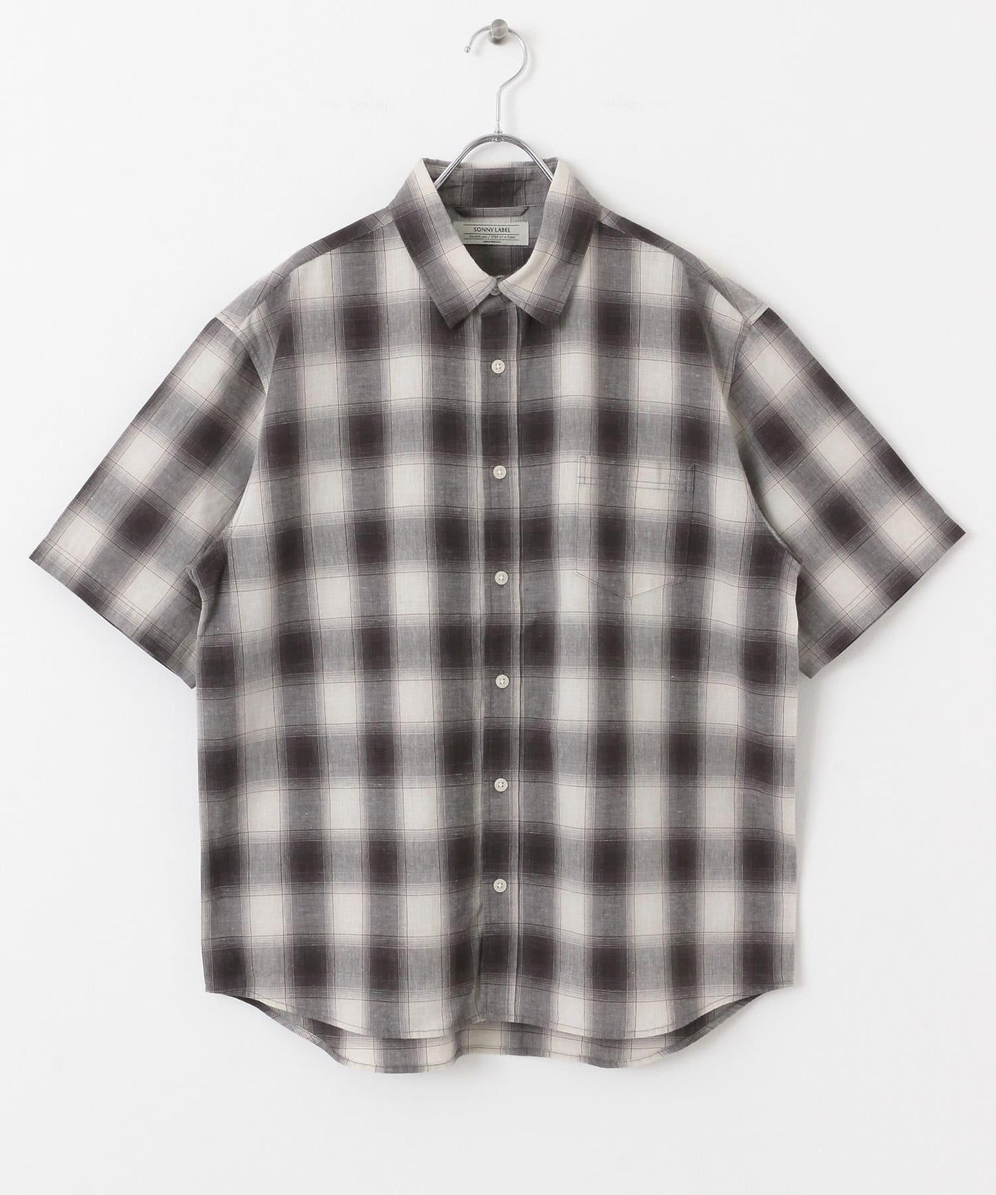 吸水速幹/接觸涼感亞麻混紡短袖襯衫