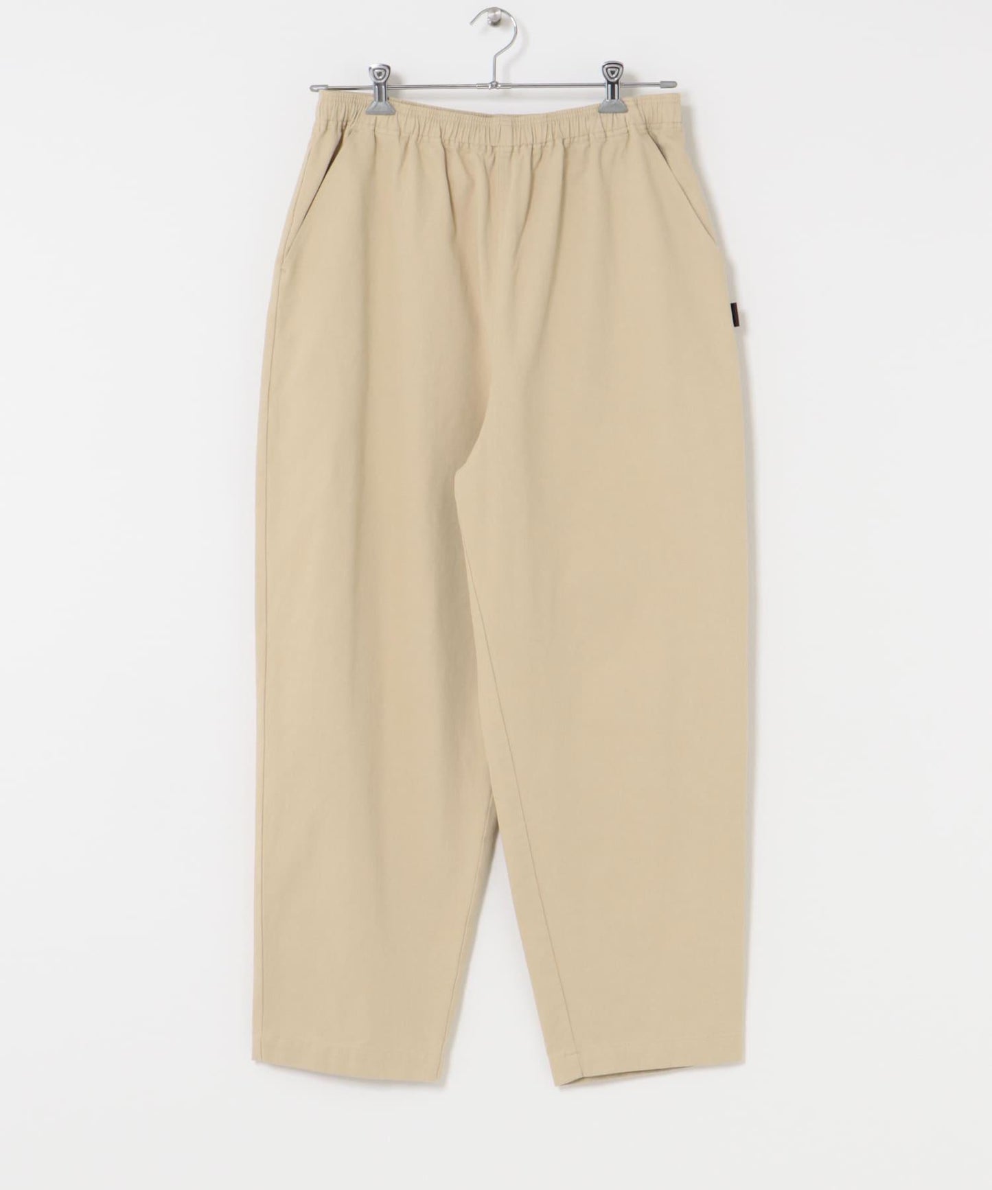 基礎寬鬆休閒斜紋棉布長褲