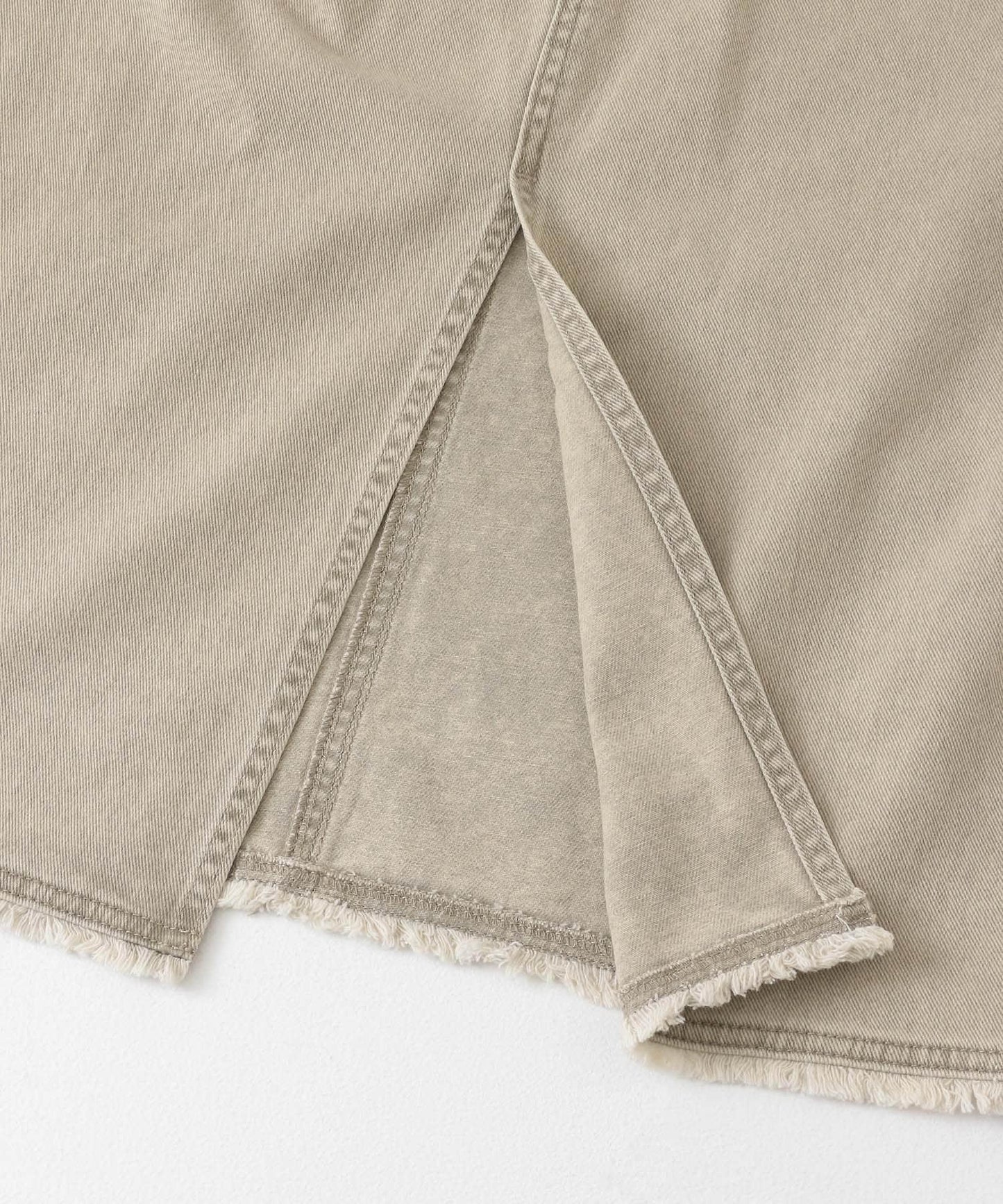 棉斜紋褶皺窄裙