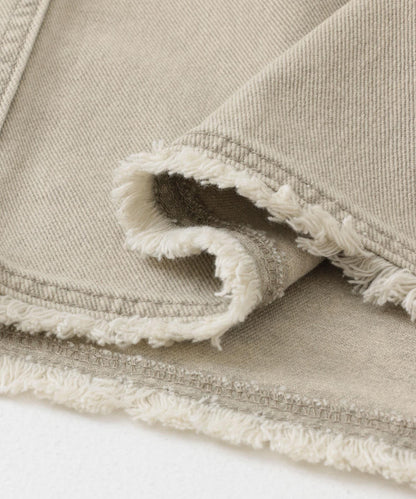 棉斜紋褶皺窄裙