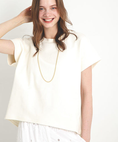 加絨衛衣法式短袖套頭衫