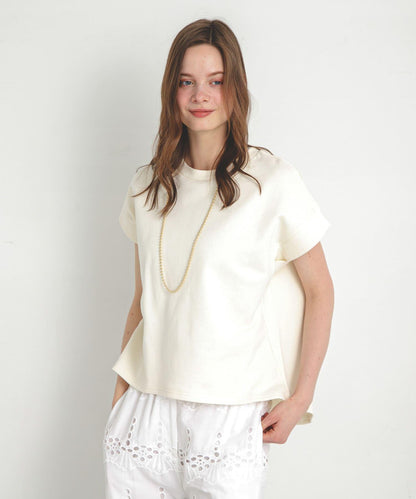 加絨衛衣法式短袖套頭衫