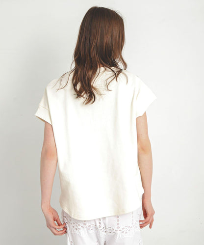 加絨衛衣法式短袖套頭衫