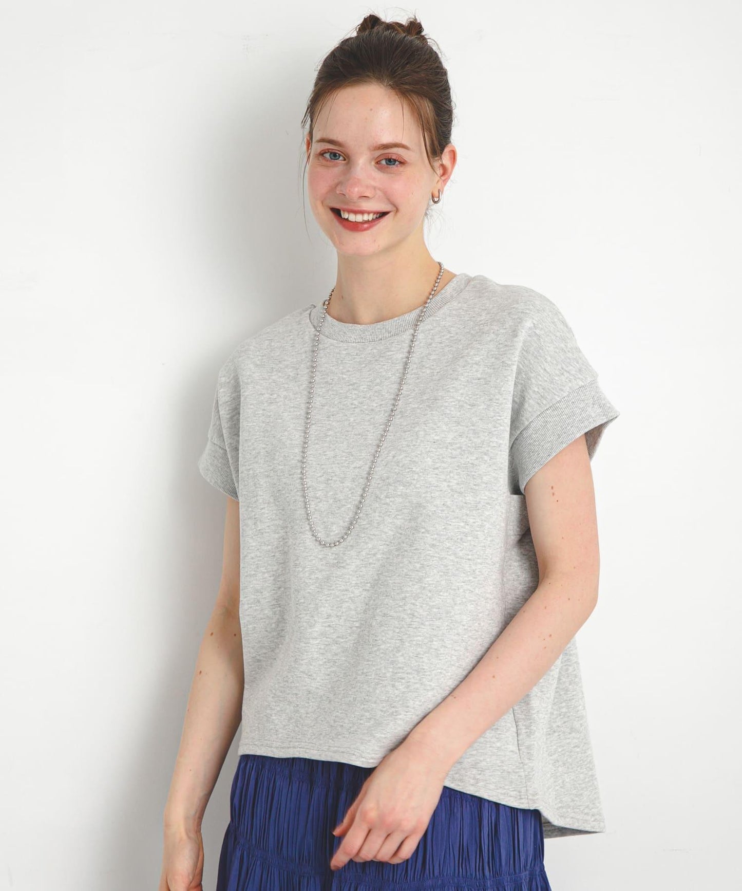 加絨衛衣法式短袖套頭衫