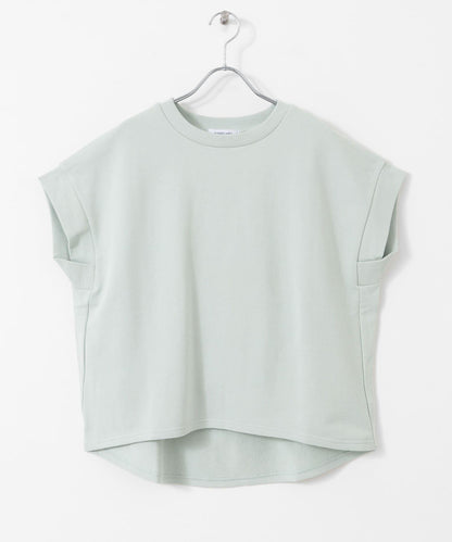 加絨衛衣法式短袖套頭衫