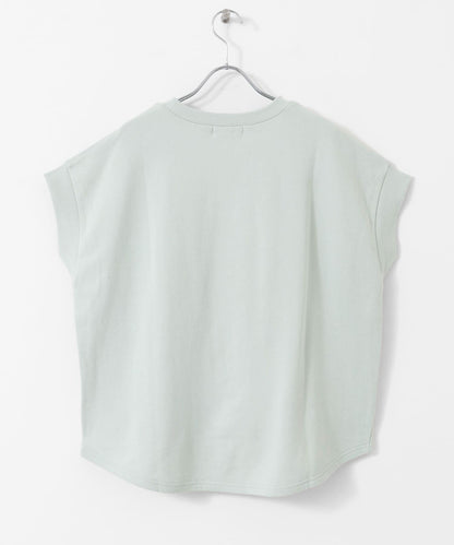 加絨衛衣法式短袖套頭衫