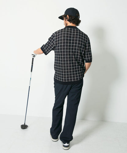 OOPS 格紋針織POLO衫