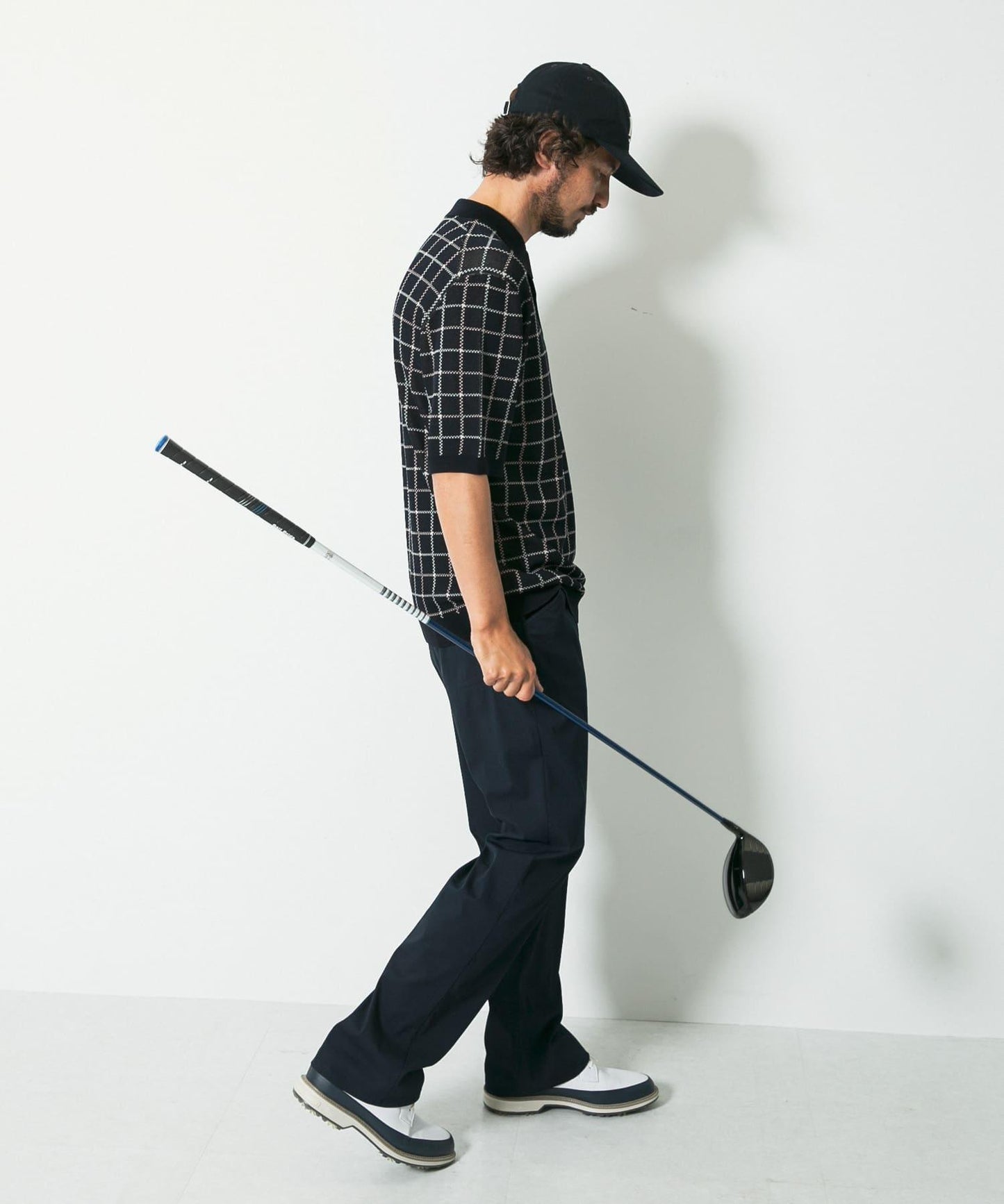 OOPS 格紋針織POLO衫