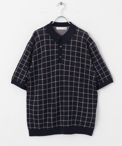 OOPS 格紋針織POLO衫