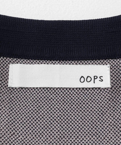 OOPS 格紋針織POLO衫