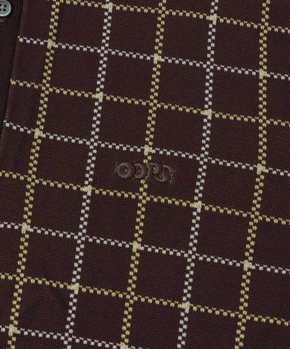 OOPS 格紋針織POLO衫