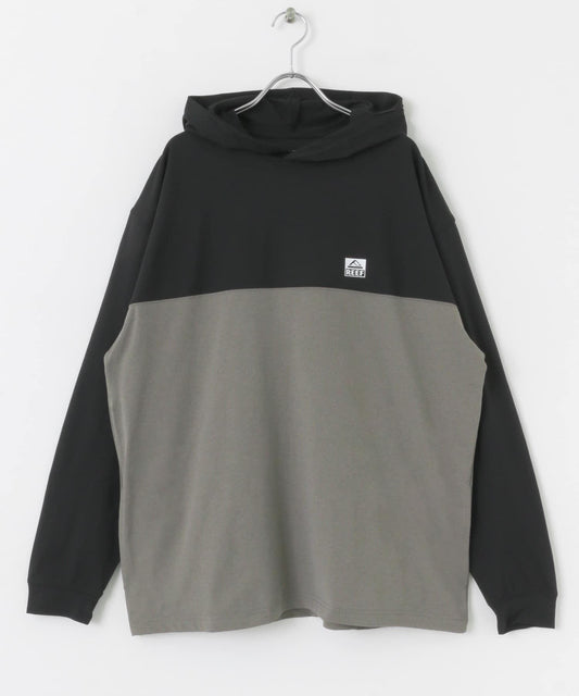 吸溼速幹/防紫外線功能 REEF拼色防曬連帽衫