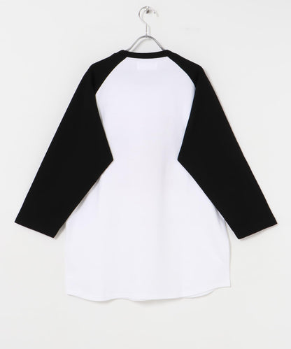 URBAN RESEARCH iD 金屬樂隊拼色袖T恤