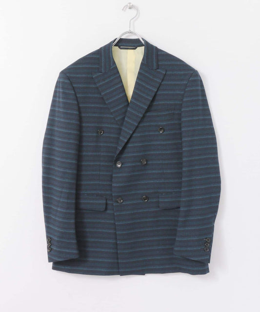 MEHRABIAN55 by URBAN RESEARCH 漸變條紋雙排扣夾克