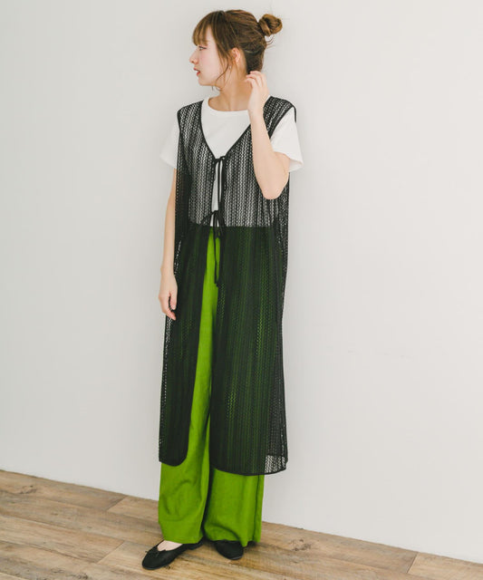 網眼馬甲連衣裙