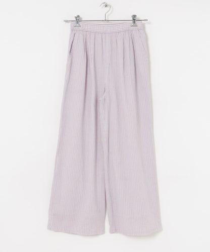 new basic 印度棉條紋長褲