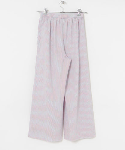 new basic 印度棉條紋長褲