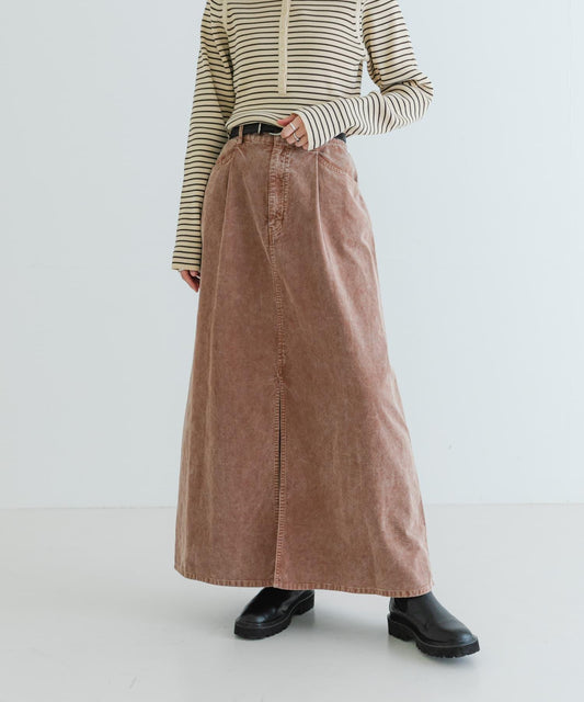 服裝染色燈芯絨半身裙