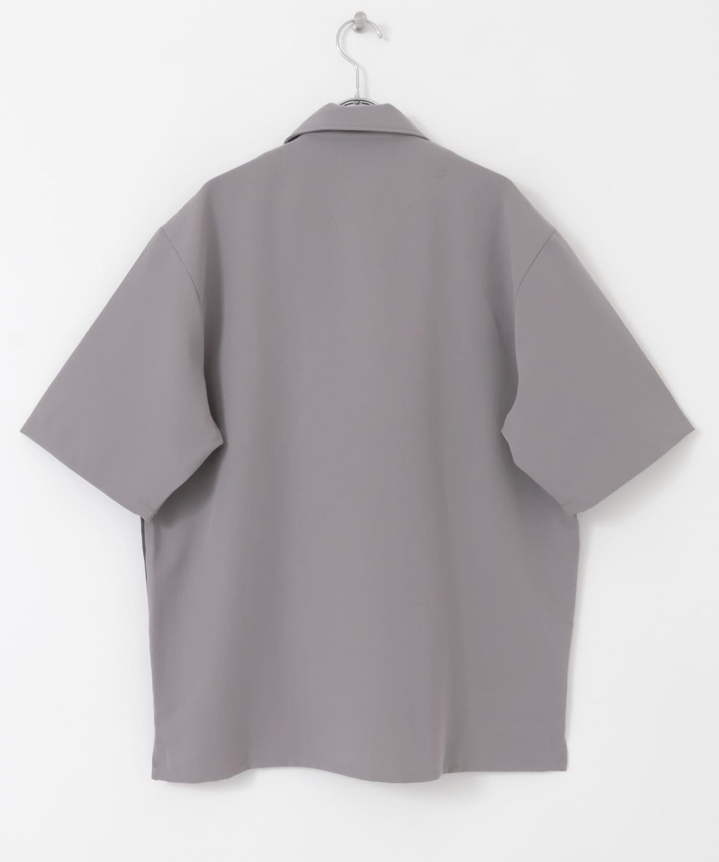 接觸冷感TR彈力拼接短袖襯衫