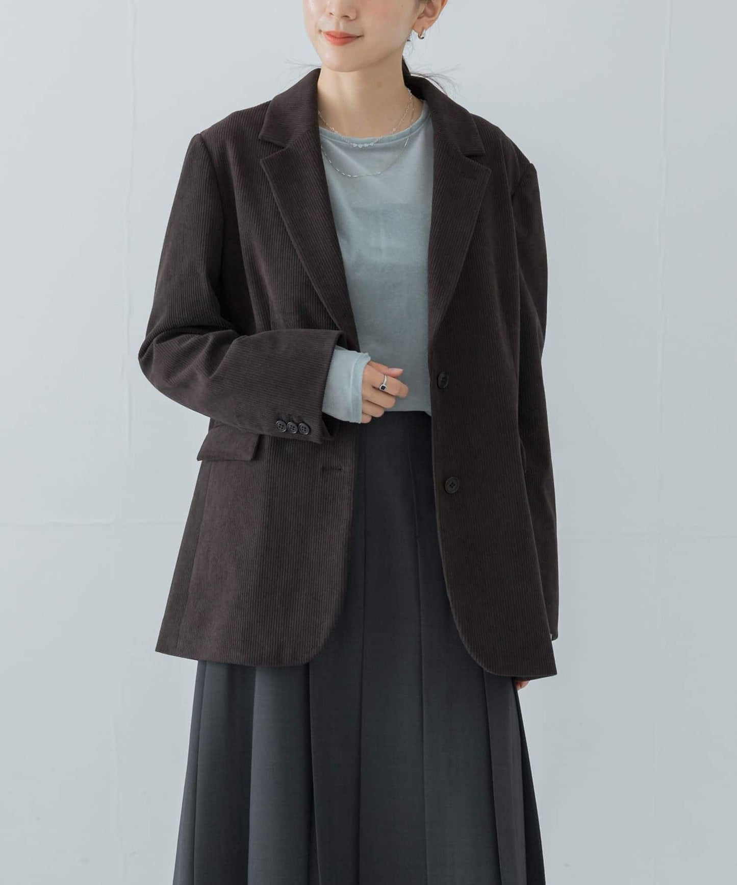 針織燈芯絨夾克