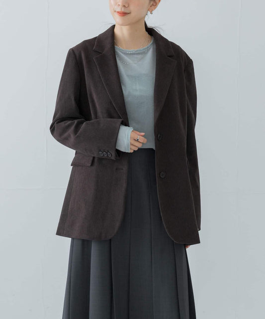 針織燈芯絨夾克