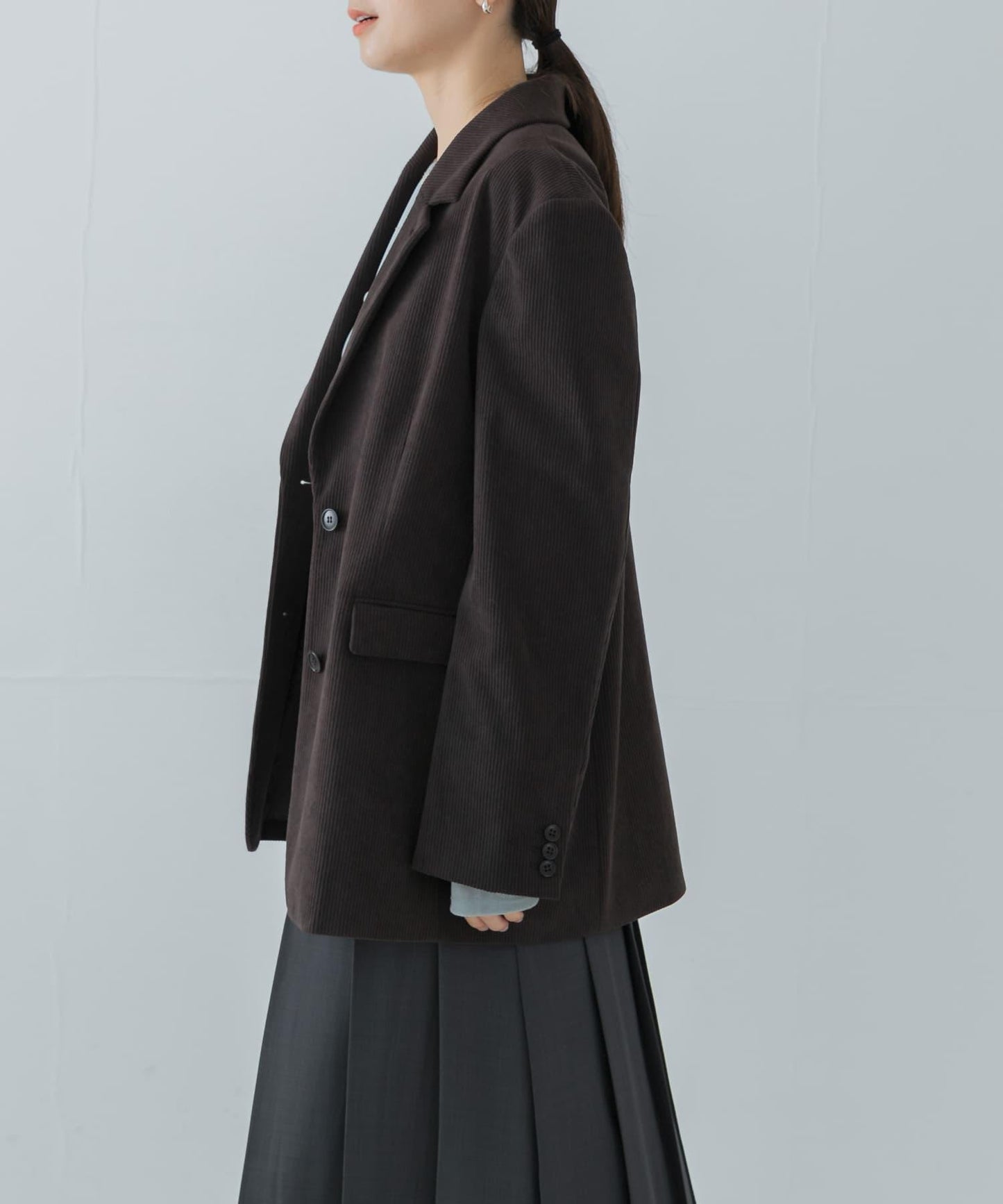 針織燈芯絨夾克