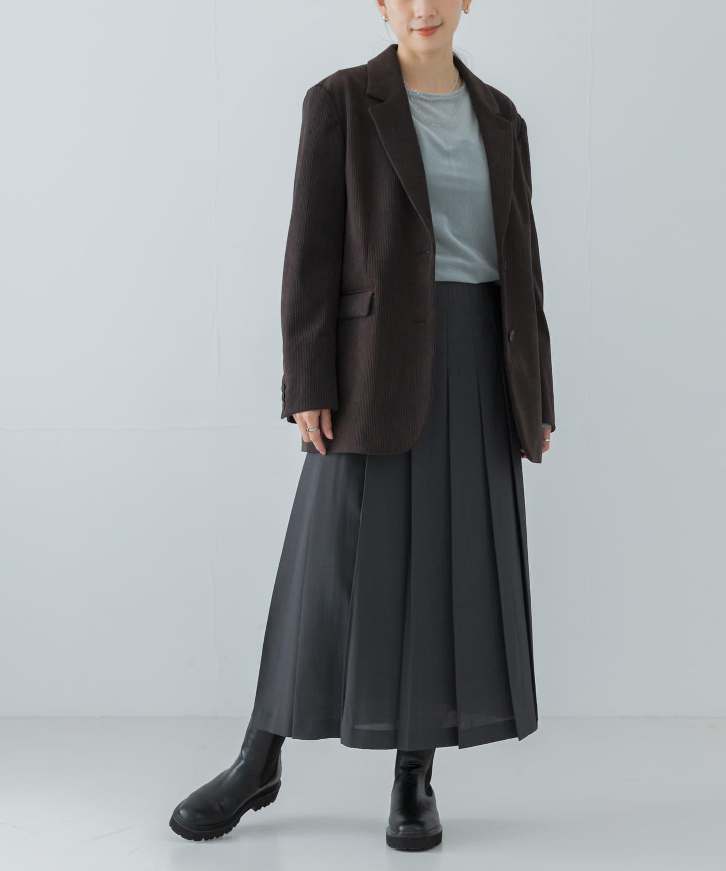 針織燈芯絨夾克