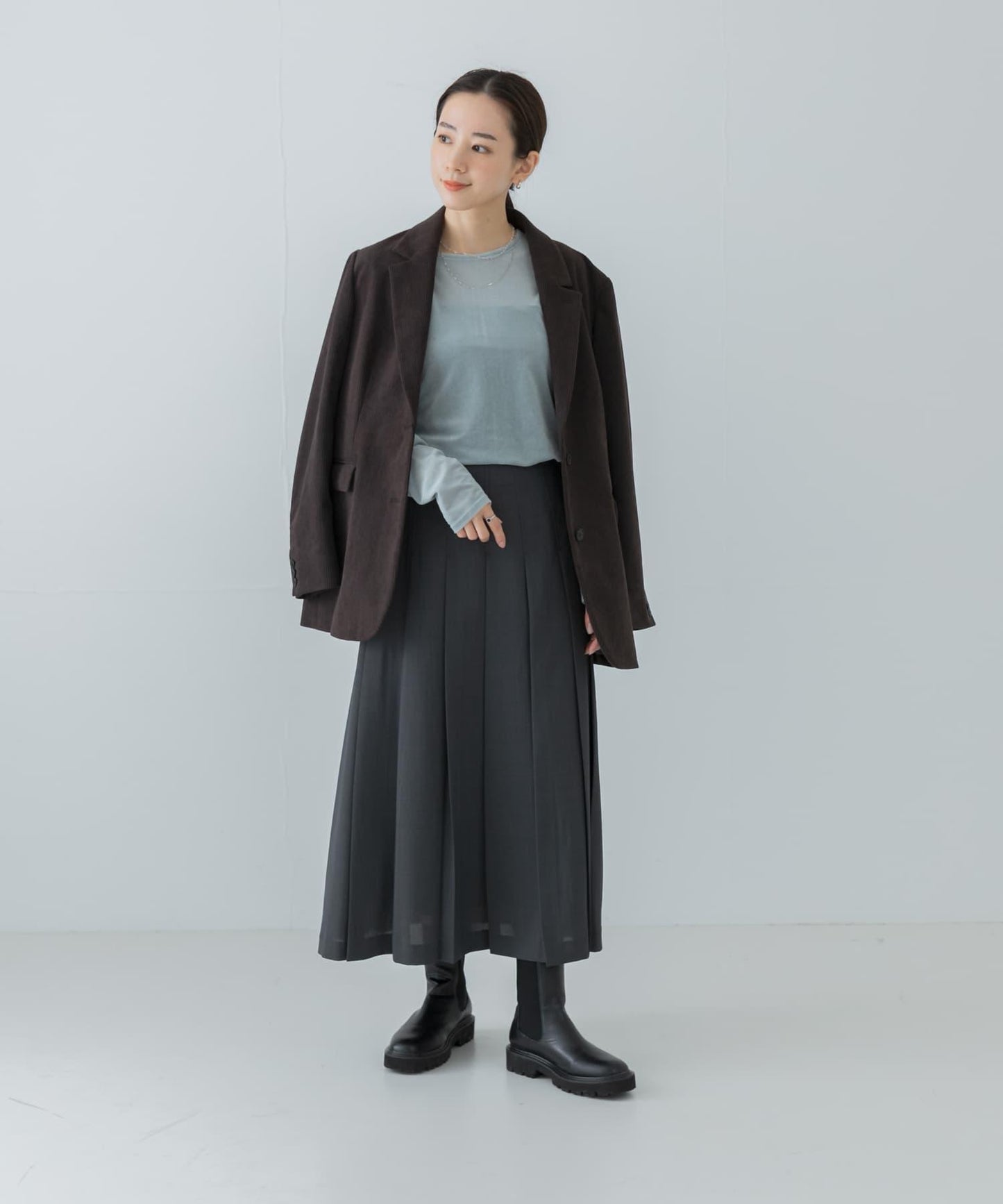 針織燈芯絨夾克