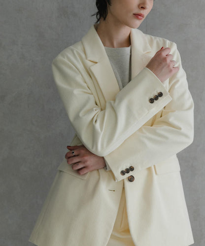 針織燈芯絨夾克