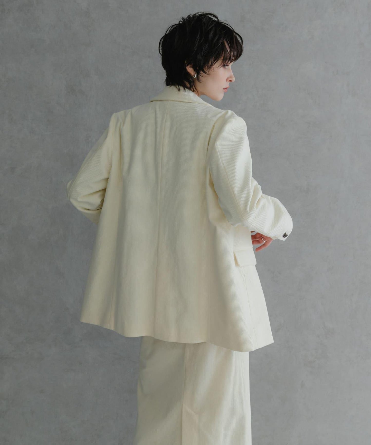 針織燈芯絨夾克