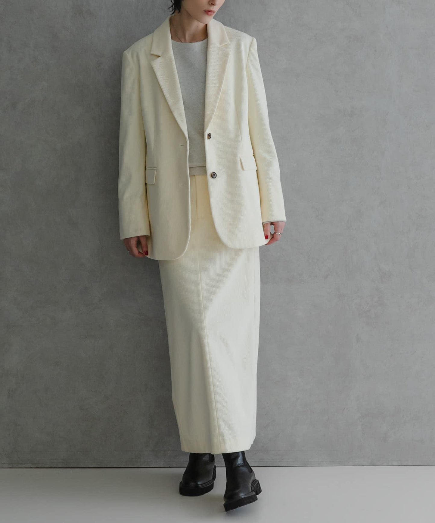 針織燈芯絨夾克