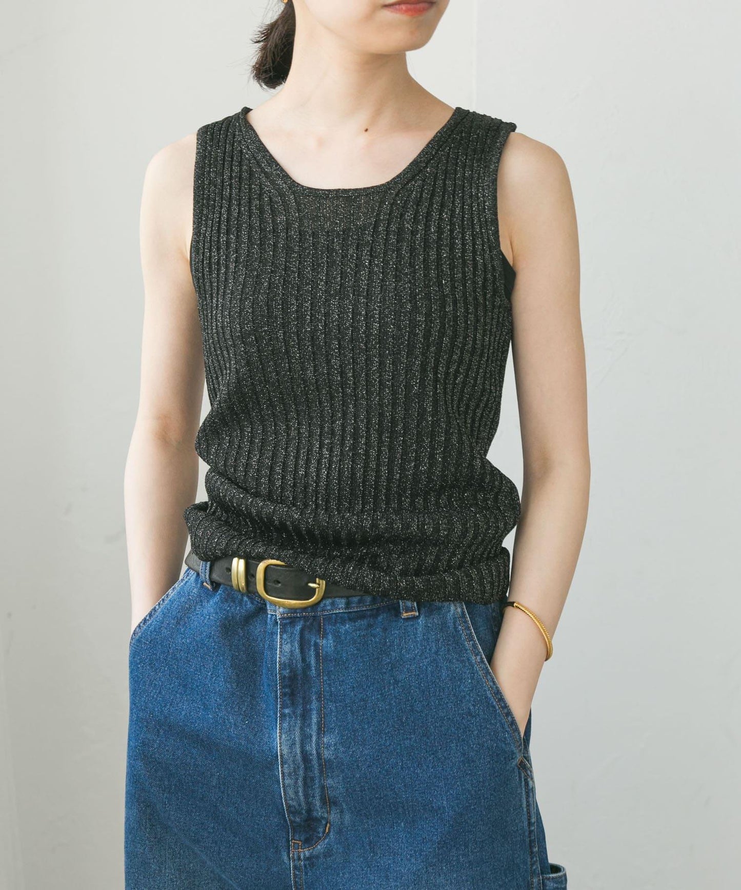 高密度亮片背心