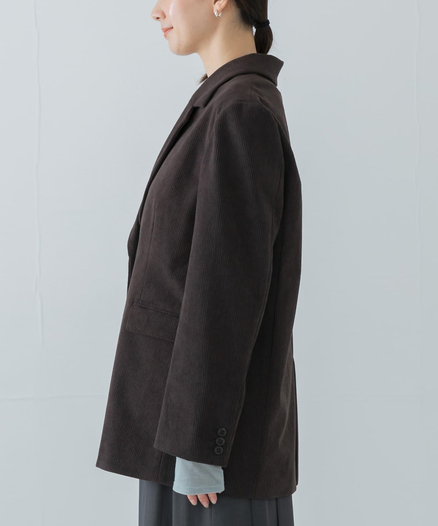 針織燈芯絨夾克