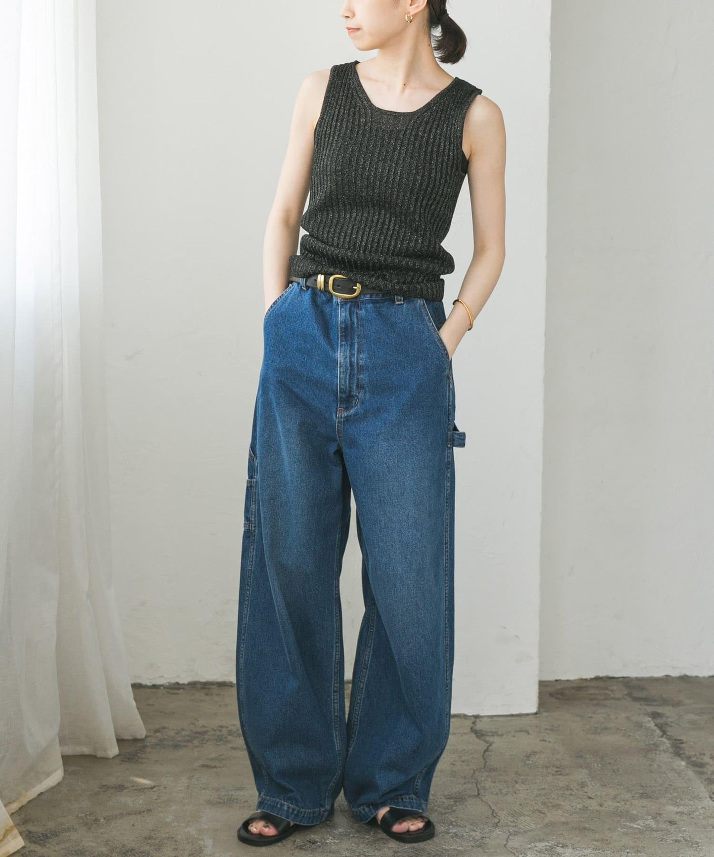 高密度亮片背心