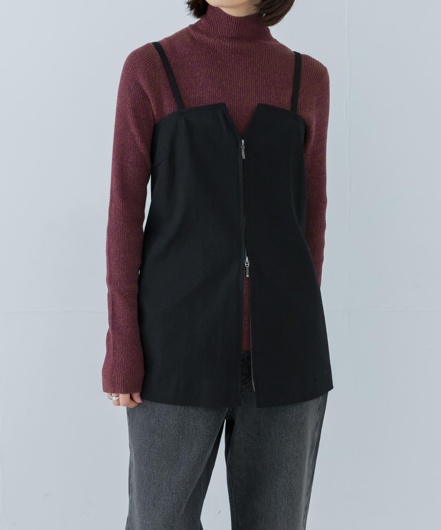 2way拉鍊吊帶背心