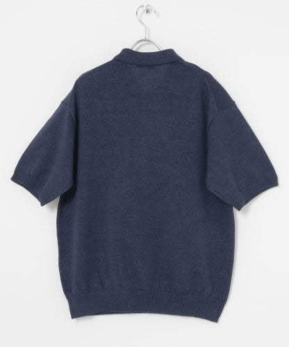 羊毛和紙針織POLO衫