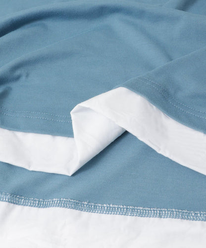 拼接設計TC圓領T恤