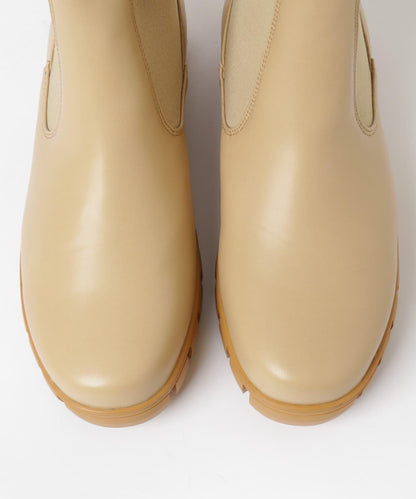 拼接設計厚底靴