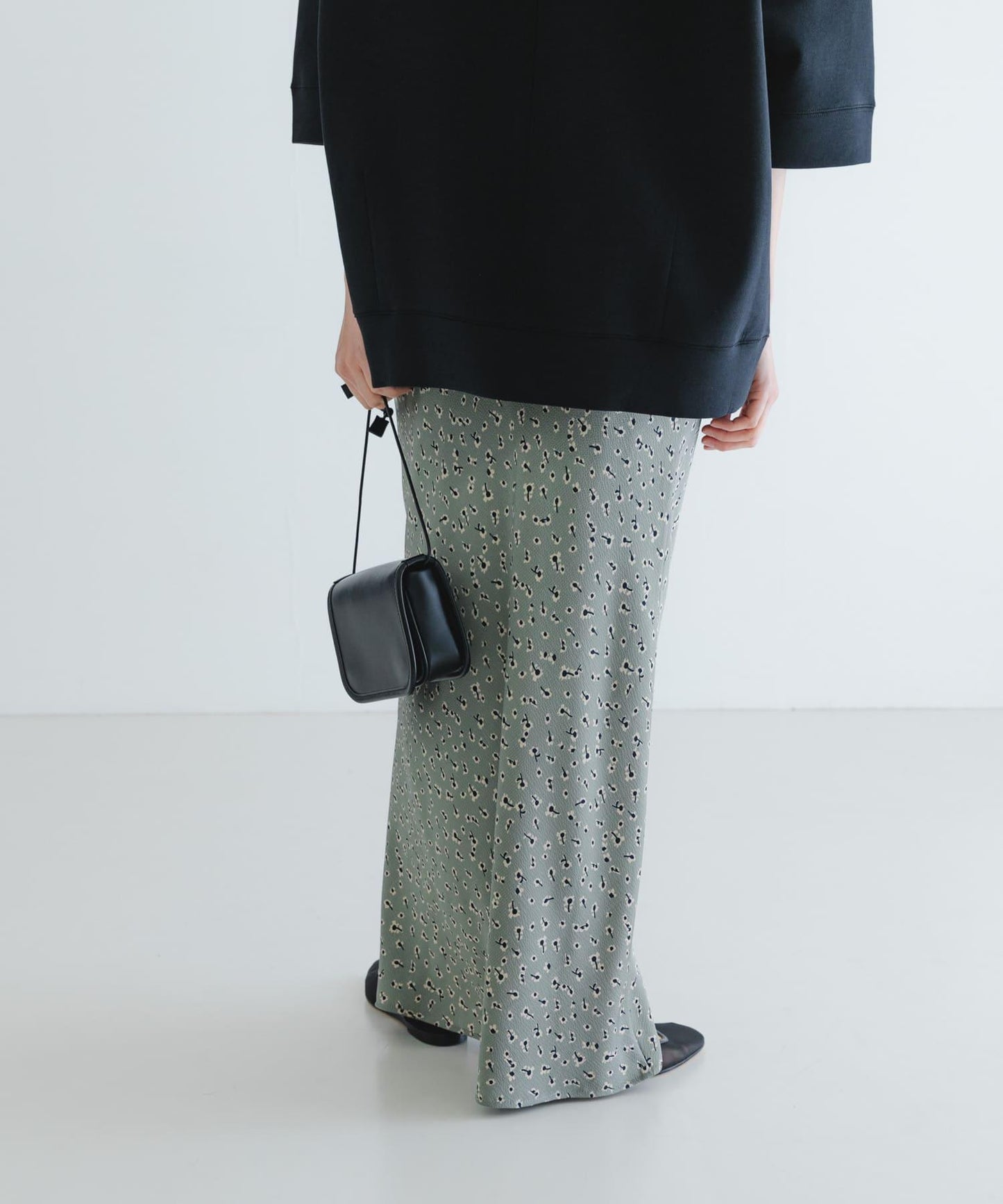 緞面花卉美人魚裙