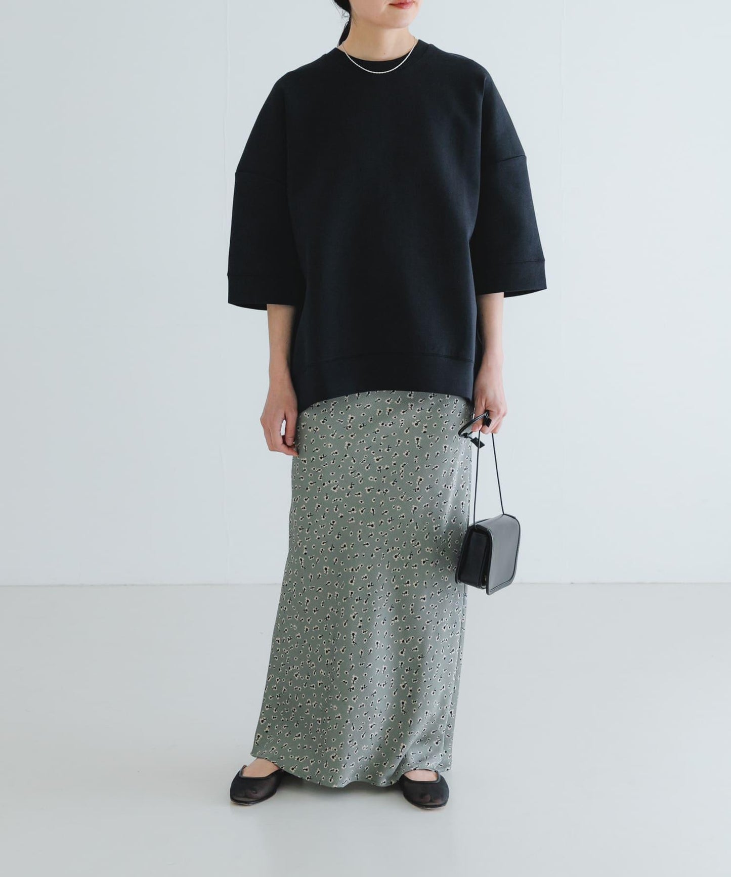 緞面花卉美人魚裙