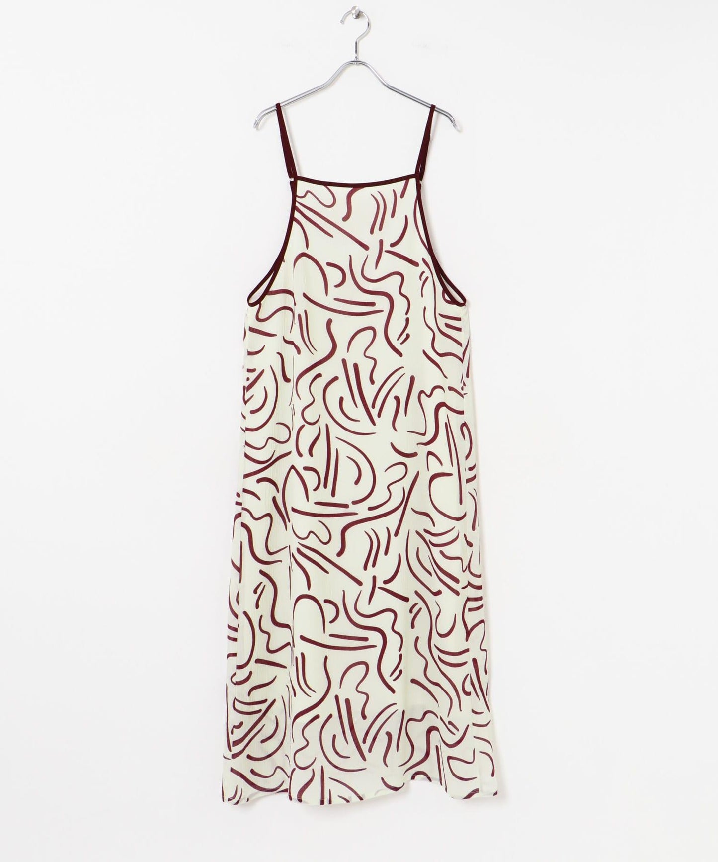 『イージーケア』抽繩藝術印花連衣裙