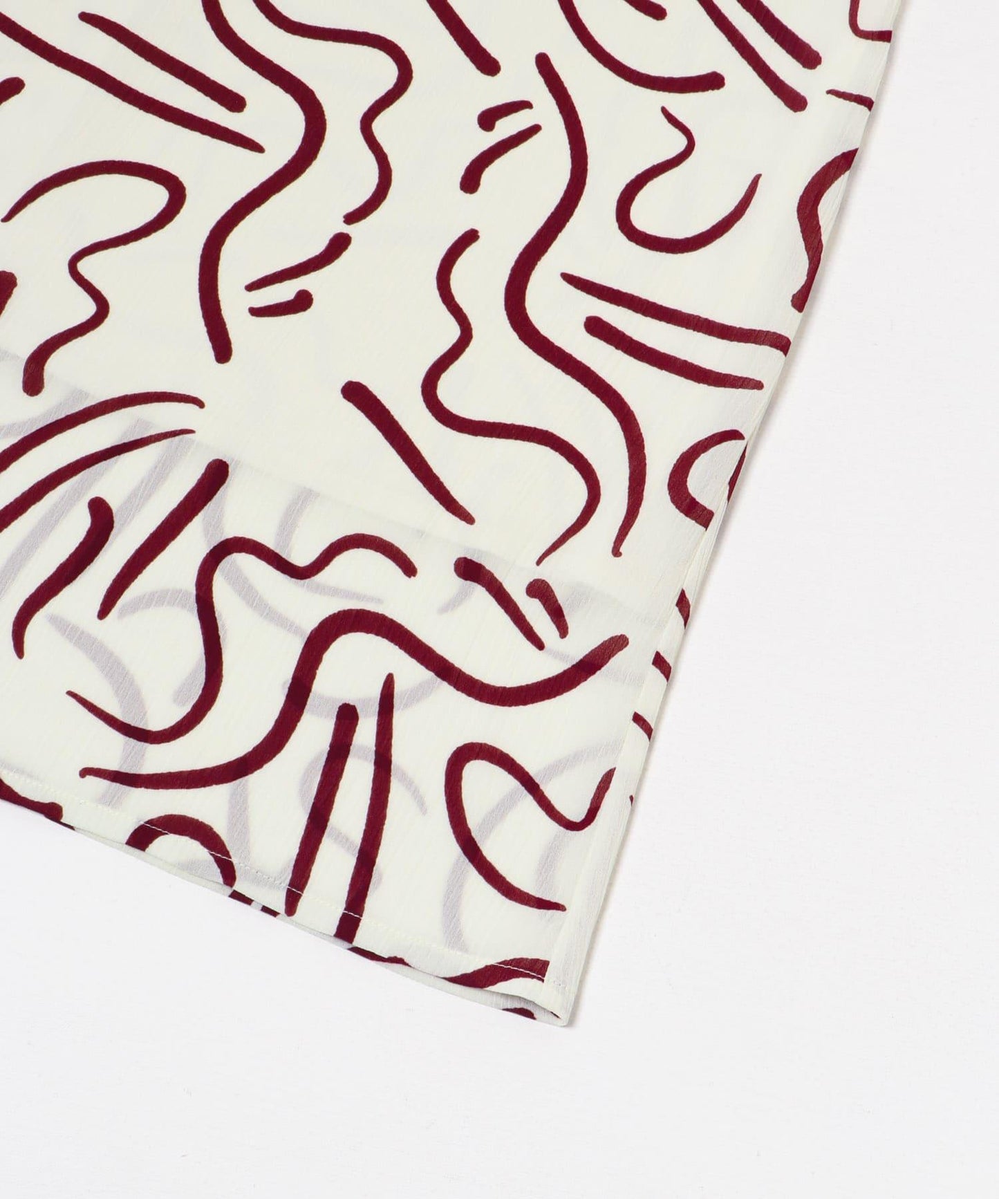 『イージーケア』抽繩藝術印花連衣裙