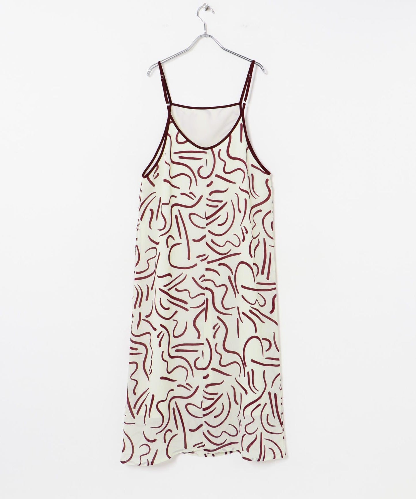 『イージーケア』抽繩藝術印花連衣裙