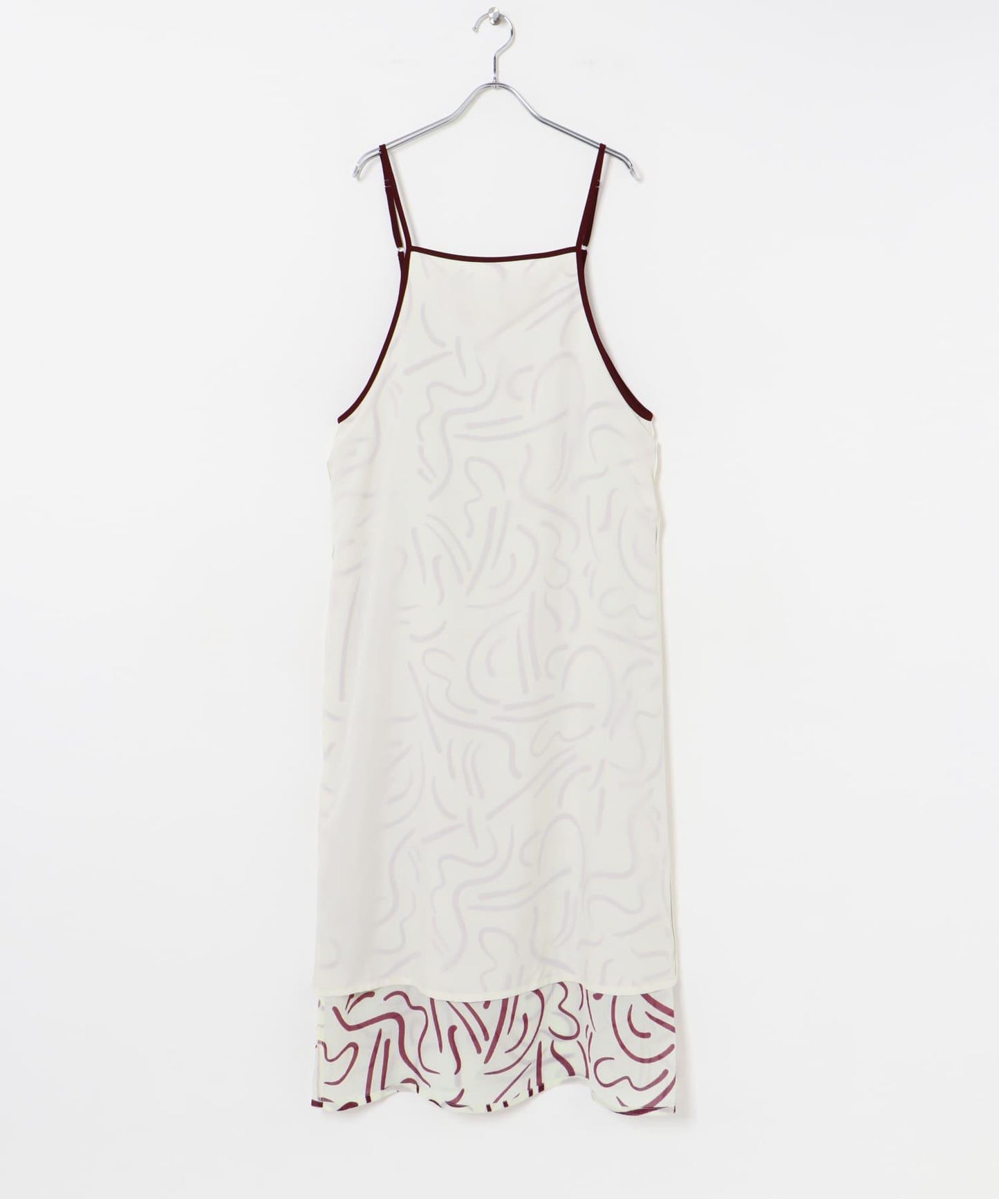 『イージーケア』抽繩藝術印花連衣裙