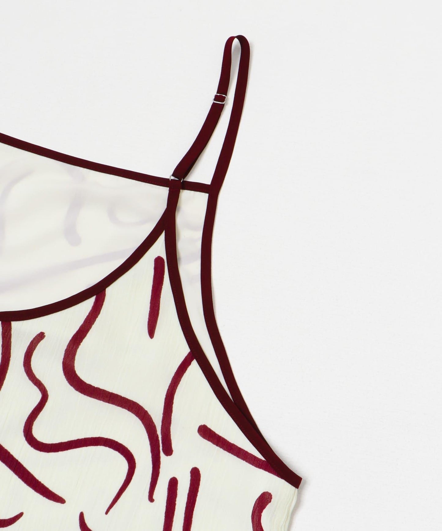 『イージーケア』抽繩藝術印花連衣裙