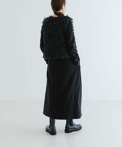 日本製造V領長款連衣裙