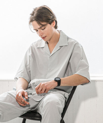 含XL碼 防潑水 SOLOTEX彈力短袖襯衫