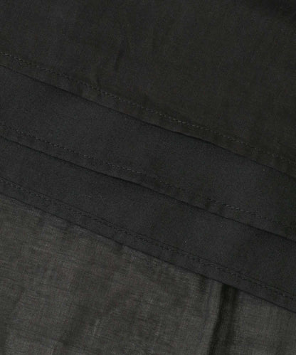 棉質薄紗層疊連衣裙