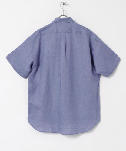 亞麻短袖襯衫